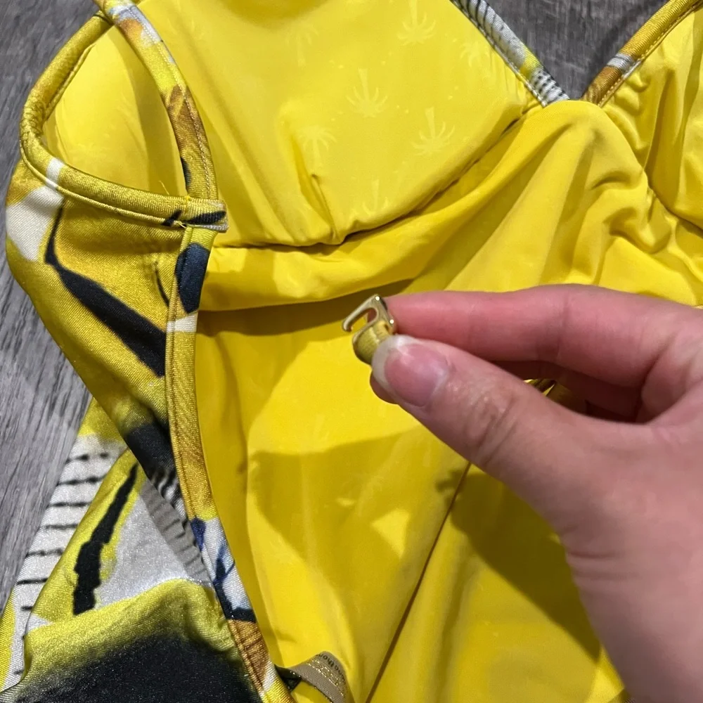 Aqua De Coco Yellow‎ One Piece Swimsuit